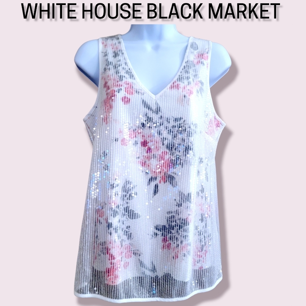 WHBM womens lined Dress Sleeveless Top NEW!